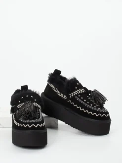 Damen Elena Iachi – Plateau-Loafer aus Veloursleder