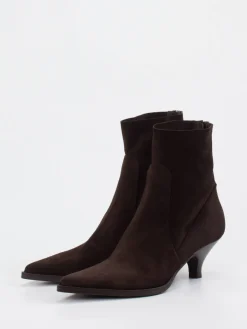 Damen Elena Iachi – Stiefelette aus Veloursleder Dunkel