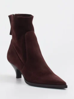 – Stiefeletten aus Veloursleder Dunkel*Elena Iachi Sale