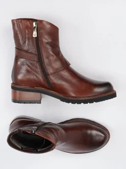 Damen Everybody – Biker-Stiefelette aus Kalbleder Dunkel