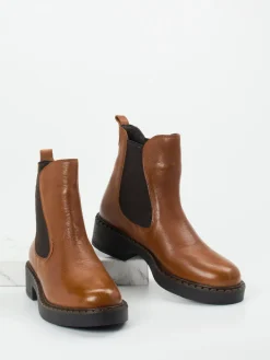 – Chelsea Boots aus Kalbleder cognac*Everybody Sale