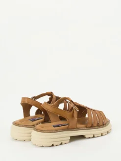 Damen Everybody – Fisherman-Sandale aus Kalbleder cognac