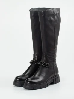 – Kniehohe Stiefel aus Kalbleder*Everybody Outlet