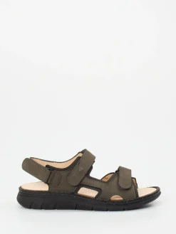 – Herrensandale aus Nubukleder oliv*Finn Comfort New