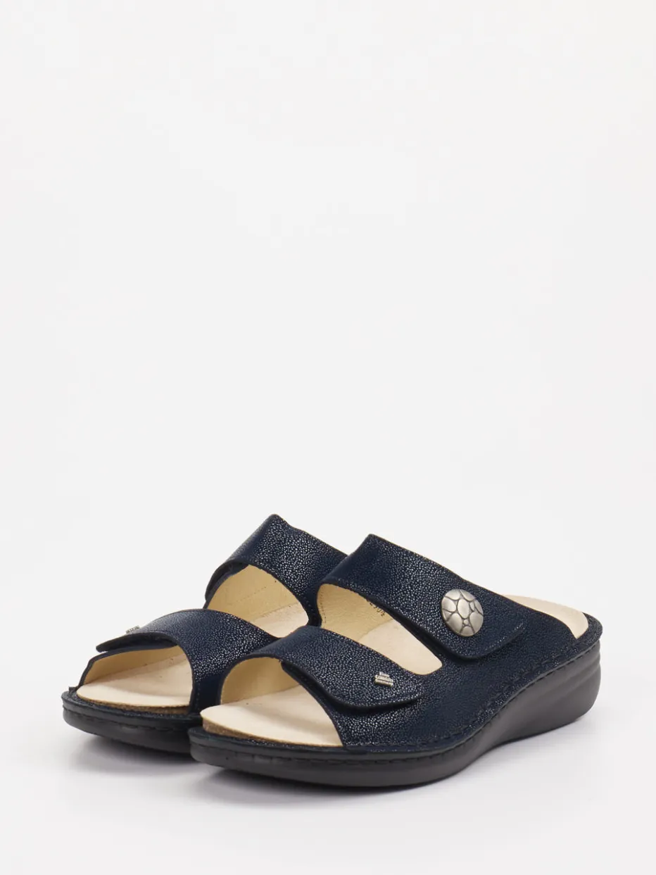 – Komfort-Pantolette aus Leder Dunkel*Finn Comfort New