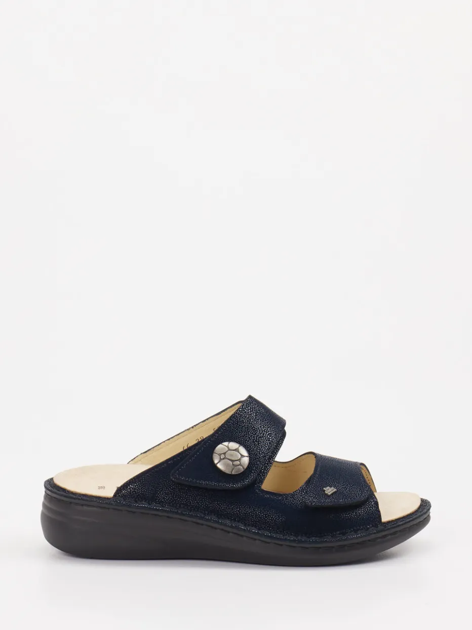 – Komfort-Pantolette aus Leder Dunkel*Finn Comfort New