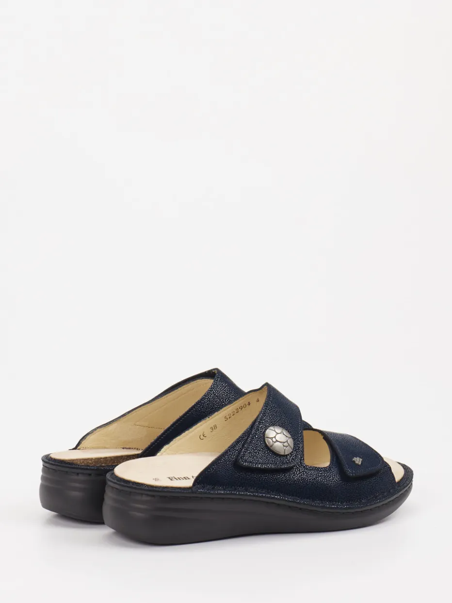 – Komfort-Pantolette aus Leder Dunkel*Finn Comfort New