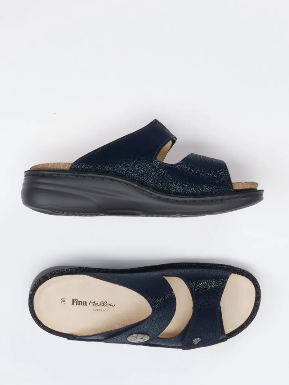 – Komfort-Pantolette aus Leder Dunkel*Finn Comfort New