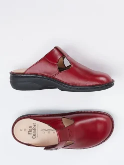 – Komfort-Pantolette aus Kalbleder Bordeaux*Finn Comfort Online