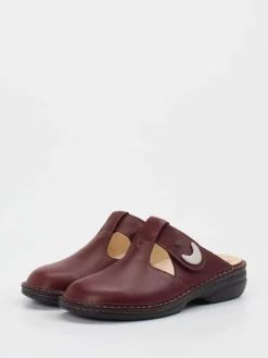 – Komfort-Pantolette aus Kalbleder bordeaux*Finn Comfort New