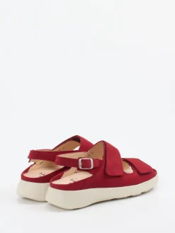 Damen Finn Comfort – Komfortsandale aus Nubukleder Dunkel