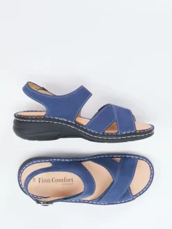 – Komfortsandale aus Nubukleder Marine*Finn Comfort Best
