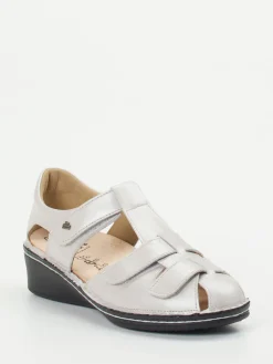 – Komfort-Sandalette aus Metallic-Leder*Finn Comfort Outlet