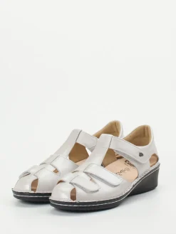 – Komfort-Sandalette aus Metallic-Leder*Finn Comfort Outlet