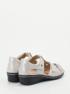 – Komfort-Sandalette aus Metallic-Leder*Finn Comfort Outlet