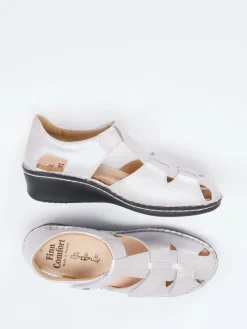 – Komfort-Sandalette aus Metallic-Leder*Finn Comfort Outlet