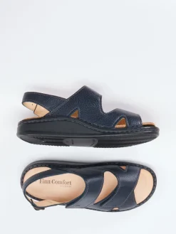 Herren Finn Comfort – Komfortsandalen aus Fettleder Dunkel