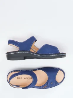 – Komfortsandale aus Nubukleder Marine*Finn Comfort Online