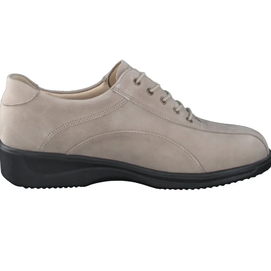 – Komfort-Schnürschuhe aus Nubukleder Beigegrau*Finn Comfort Discount
