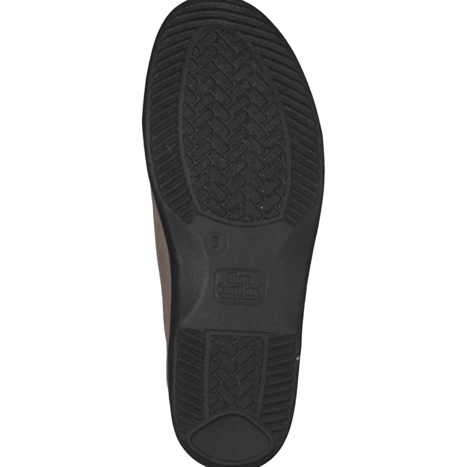 – Komfort-Schnürschuhe aus Nubukleder Beigegrau*Finn Comfort Discount