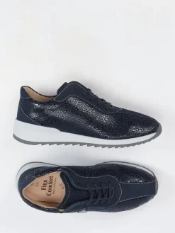 – Komfort-Sneaker aus Nubukleder Dunkel*Finn Comfort