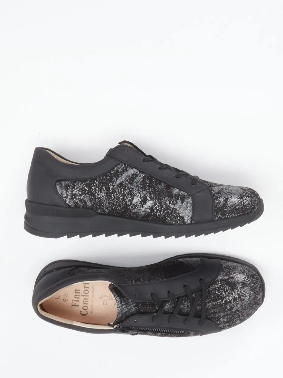 Damen Finn Comfort – Komfort-Sneaker aus geprägtem Leder
