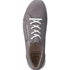 Damen Finn Comfort – Komfort-Sneaker aus Nubukleder Taupe