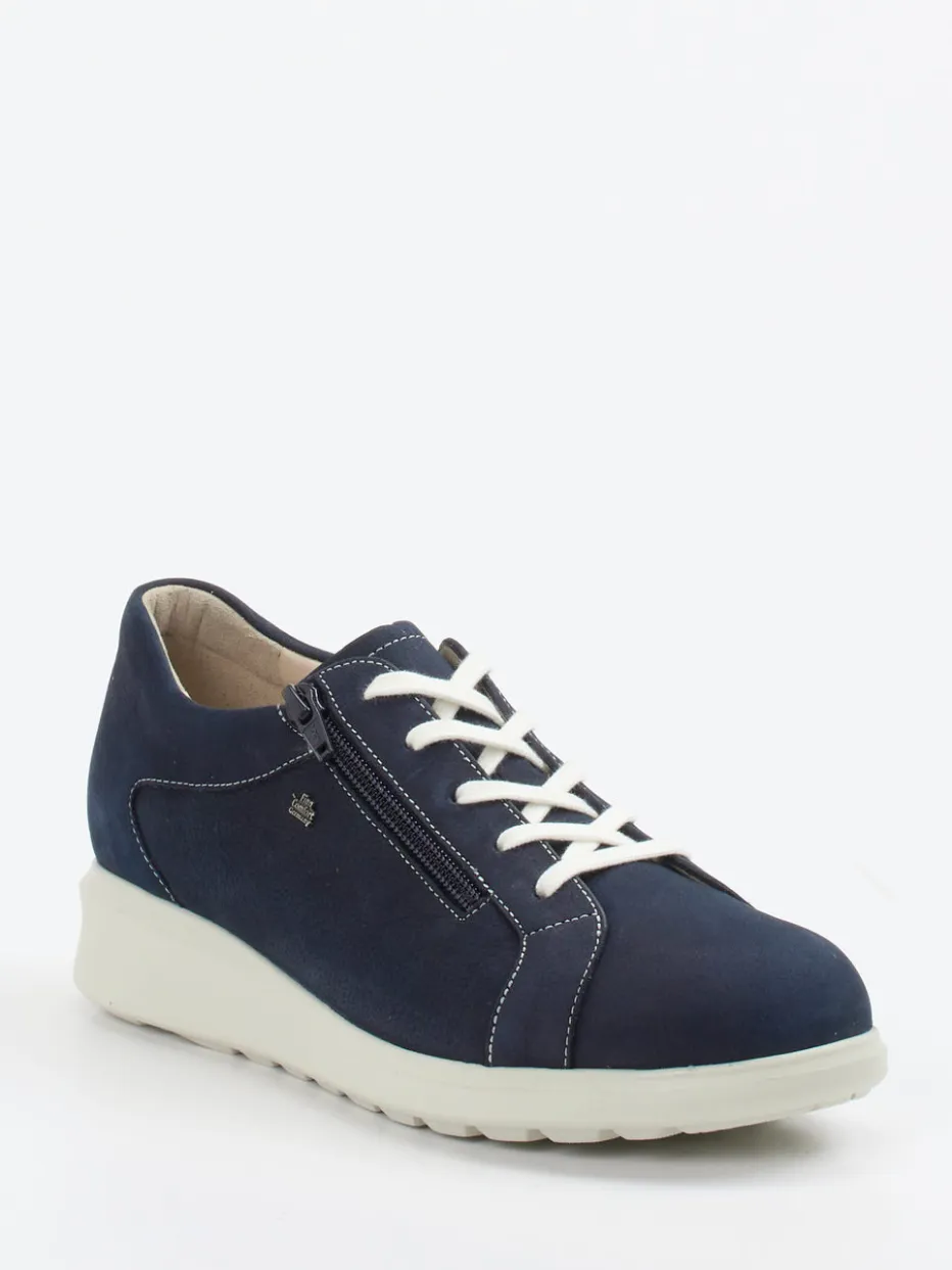 Damen Finn Comfort – Komfort-Sneaker aus Nubukleder Dunkel