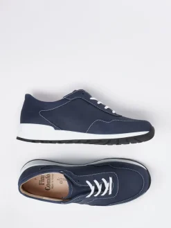 – Komfort-Sneaker aus Nubukleder Dunkel*Finn Comfort