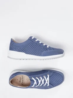 – Komfort-Sneaker aus Nubukleder jeans*Finn Comfort Outlet