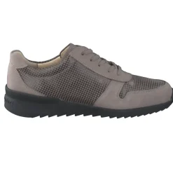 Damen Finn Comfort – Komfort-Sneaker aus Nubukleder taupe