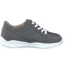 Damen Finn Comfort – Komfort-Sneaker aus Nubukleder anthrazit