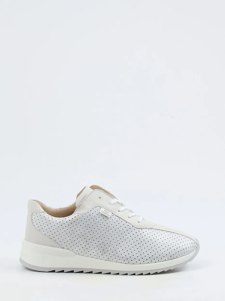 Damen Finn Comfort – Komfortsneaker aus Nubukleder Hellgrau