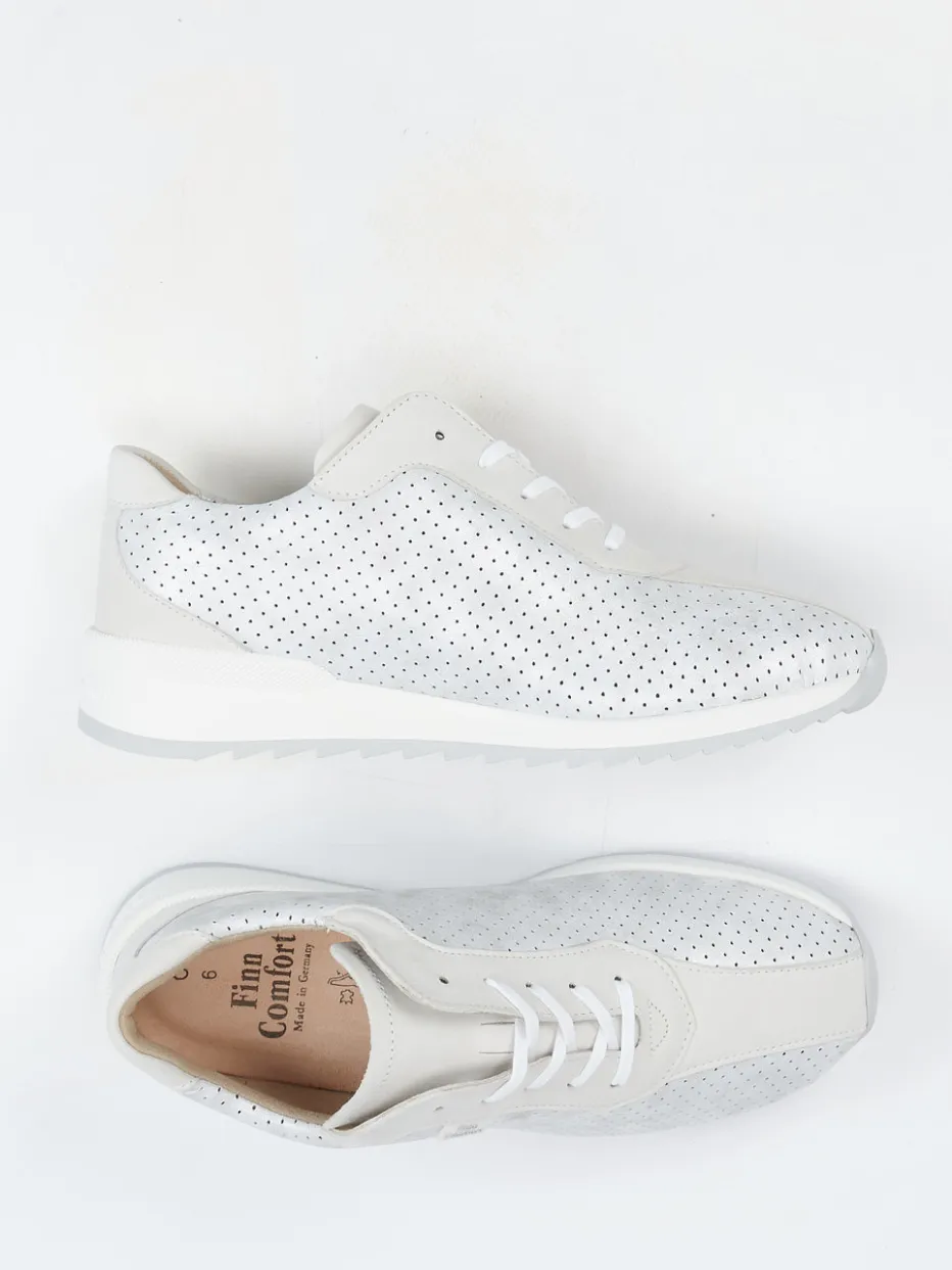 Damen Finn Comfort – Komfortsneaker aus Nubukleder Hellgrau
