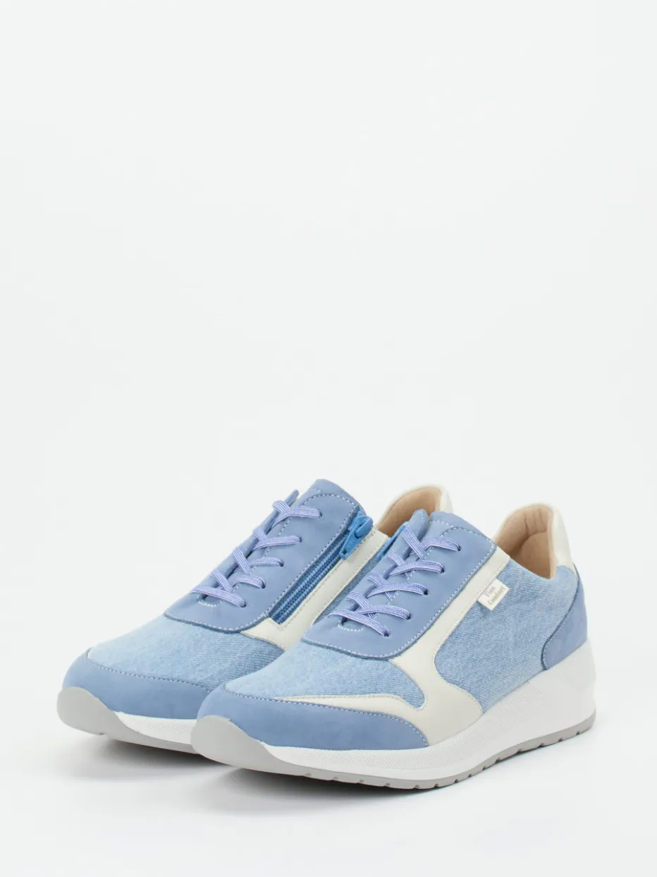 – Komfort-Sneaker aus Textil und Veloursleder hell*Finn Comfort Online