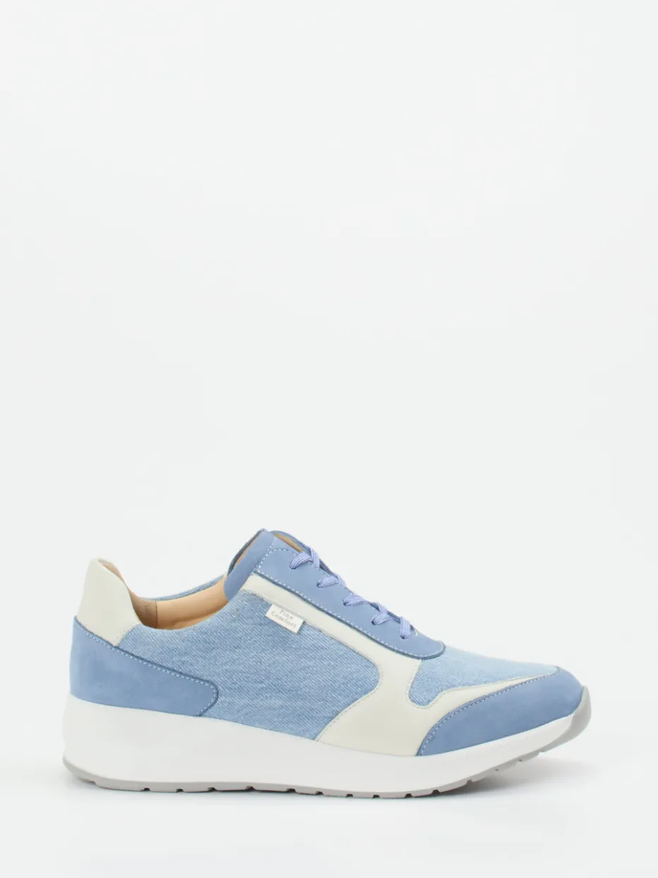 – Komfort-Sneaker aus Textil und Veloursleder hell*Finn Comfort Online