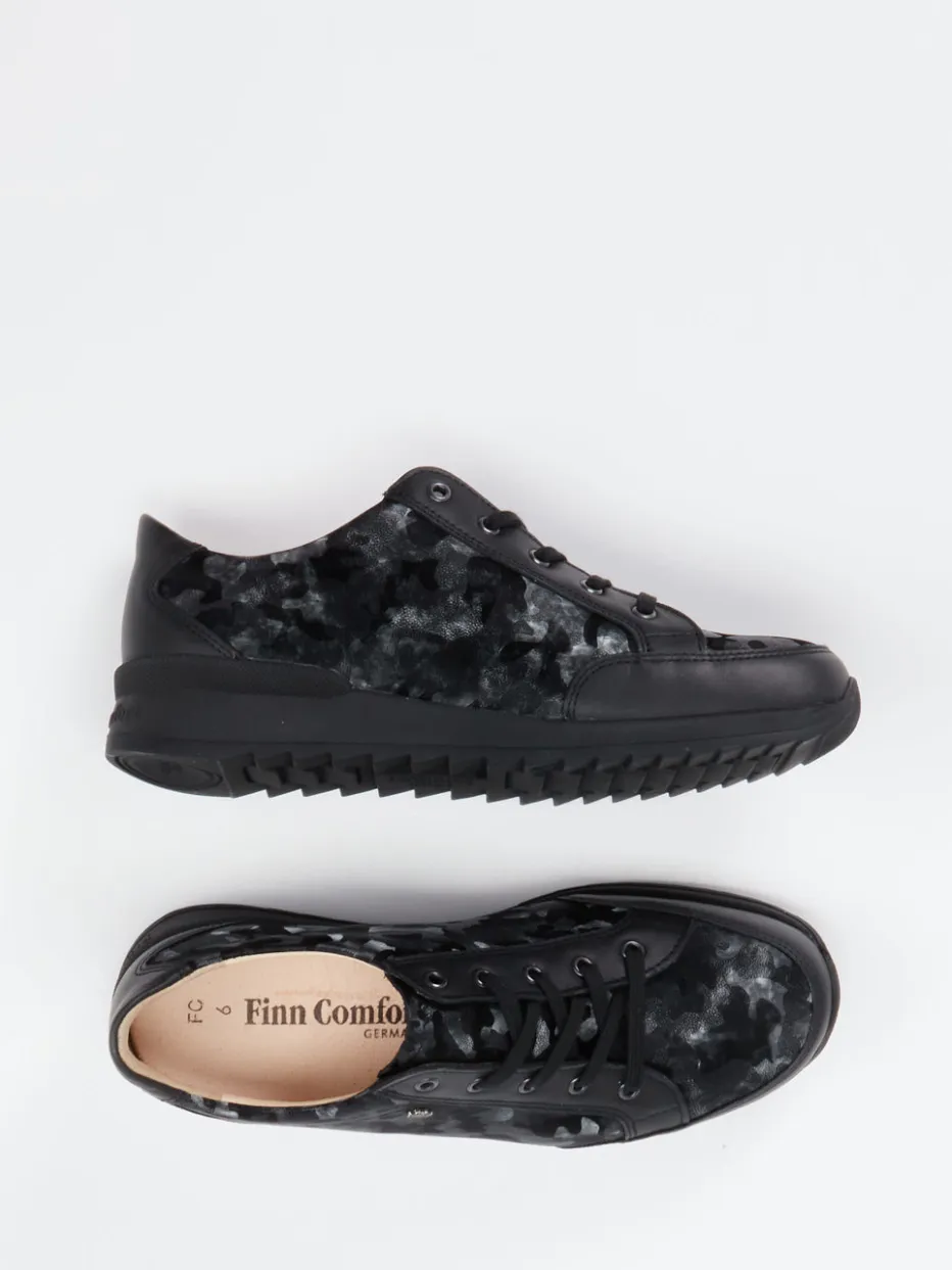 Damen Finn Comfort – Komfort-Sneaker aus geprägtem Leder