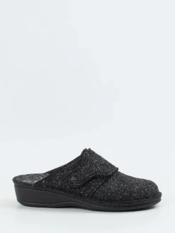 Damen Finn Comfort – Pantoffeln aus Wollfilz in Anthrazit