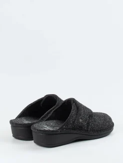 Damen Finn Comfort – Pantoffeln aus Wollfilz in Anthrazit