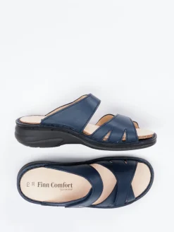 Damen Finn Comfort – Pantolette aus Kalbleder Dunkel
