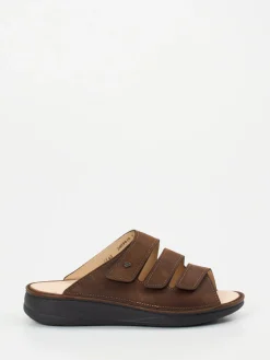 Herren Finn Comfort – Pantolette aus Fettleder dunkel