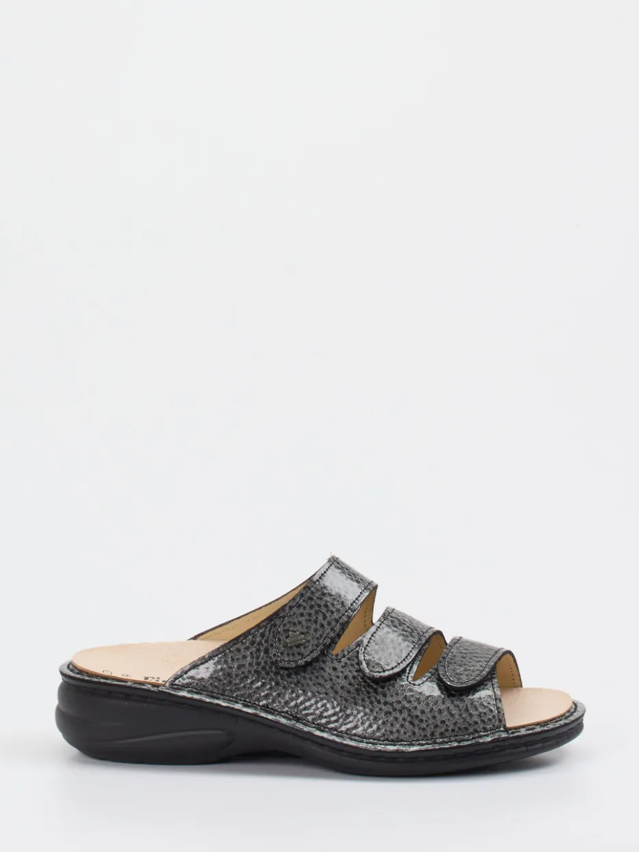 – Pantolette aus Lackleder anthrazit*Finn Comfort Hot