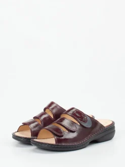 – Pantolette aus Lackleder Bordeaux*Finn Comfort Sale