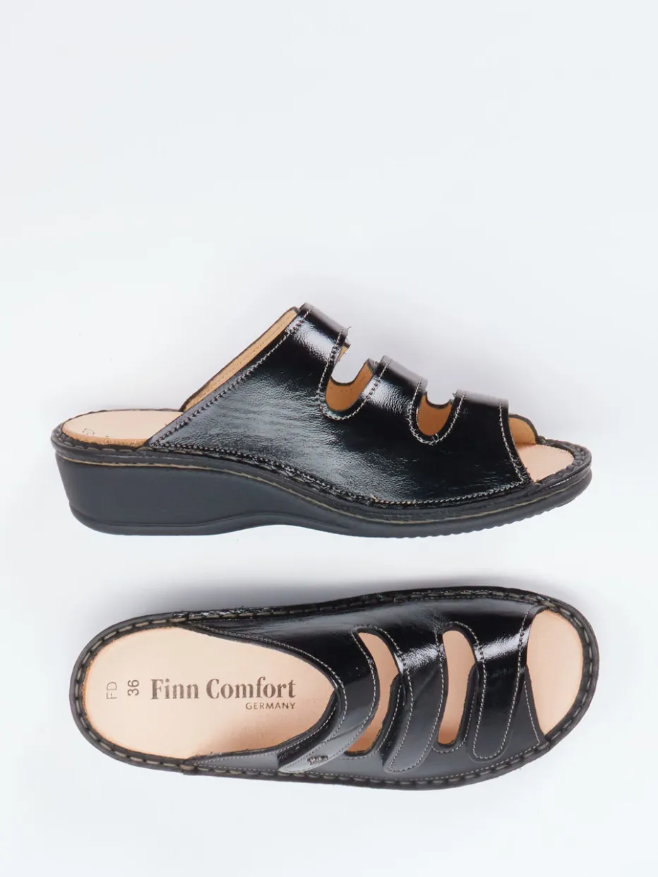 Damen Finn Comfort – Pantolette aus Lackleder