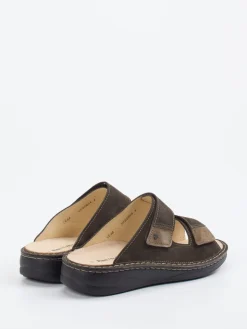 – Pantolette aus Nubukleder Dunkel*Finn Comfort Sale