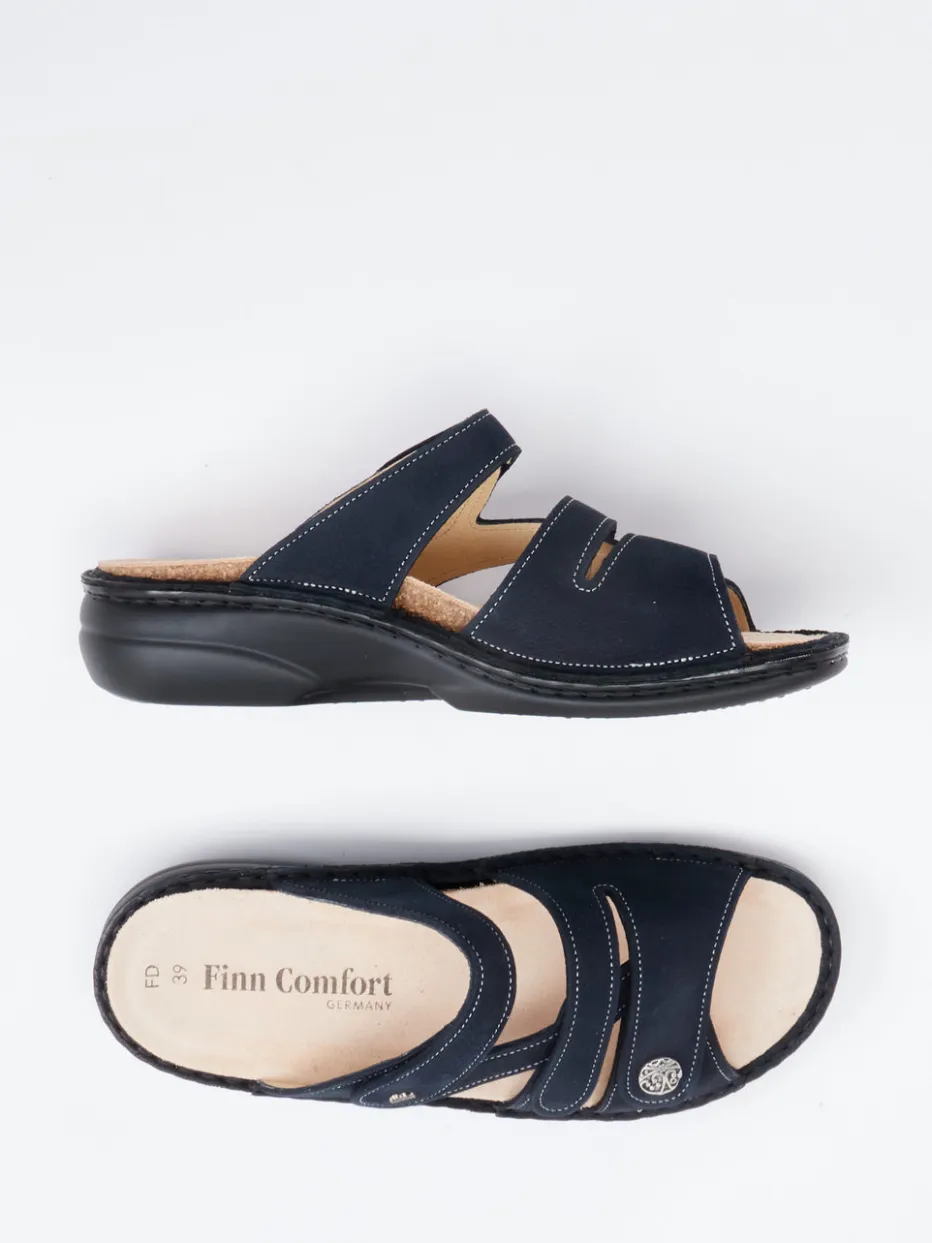 – Pantolette aus Nubukleder dunkel*Finn Comfort Hot