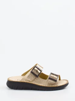 – Pantolette aus Metallicleder goldfarben*Finn Comfort Clearance