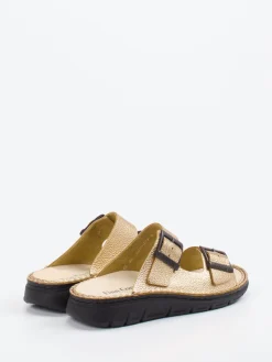 – Pantolette aus Metallicleder goldfarben*Finn Comfort Clearance