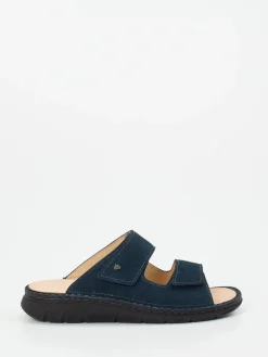 Herren Finn Comfort – Pantolette aus Nubukleder dunkel