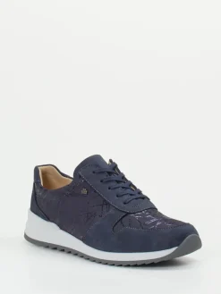 Damen Finn Comfort – Schnürschuh aus Nubukleder Dunkel